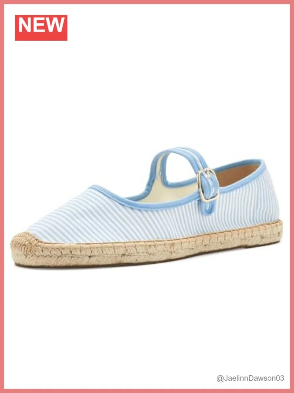 Soludos Seersucker Mary Jane Espadrille Flats Women's Cotton Jute
